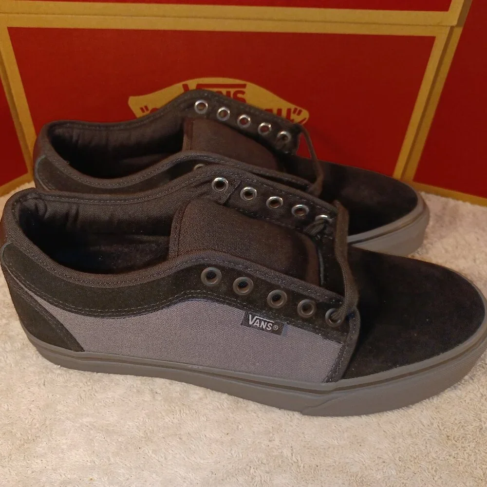 Vans Men's 7/Women's 8.5 Chukka Low Denim Black Pewter VN0A4BX47IW